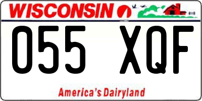 WI license plate 055XQF