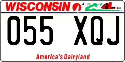 WI license plate 055XQJ