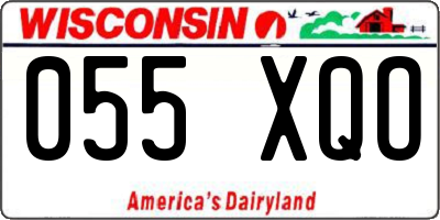 WI license plate 055XQO