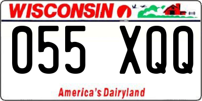 WI license plate 055XQQ