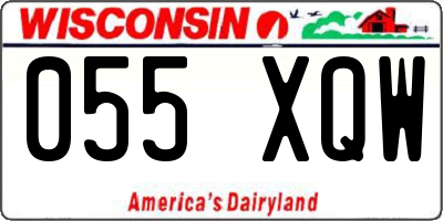 WI license plate 055XQW