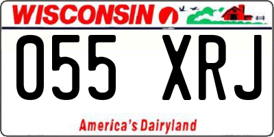 WI license plate 055XRJ