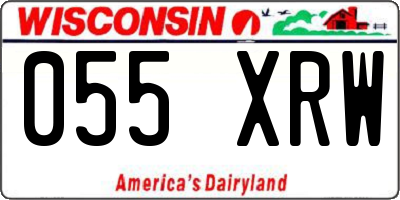 WI license plate 055XRW