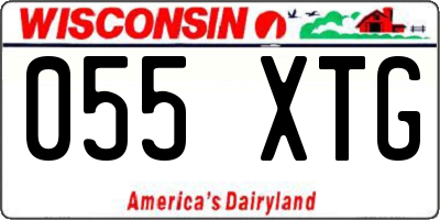 WI license plate 055XTG