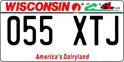 WI license plate 055XTJ