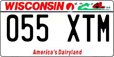 WI license plate 055XTM