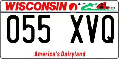 WI license plate 055XVQ