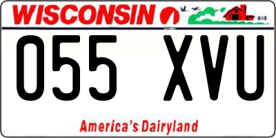 WI license plate 055XVU