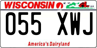 WI license plate 055XWJ