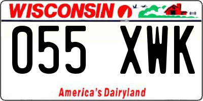 WI license plate 055XWK
