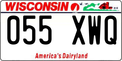 WI license plate 055XWQ