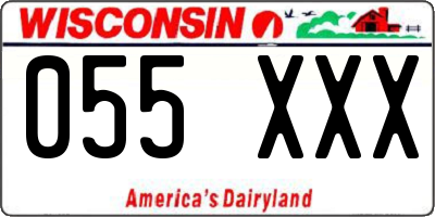 WI license plate 055XXX
