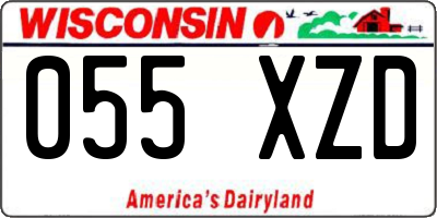 WI license plate 055XZD