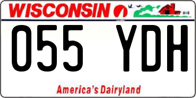 WI license plate 055YDH