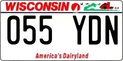 WI license plate 055YDN