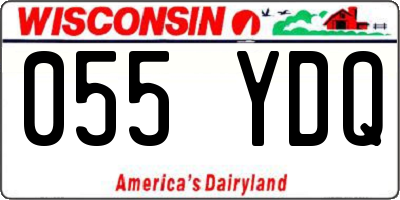 WI license plate 055YDQ