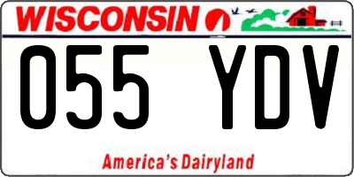 WI license plate 055YDV