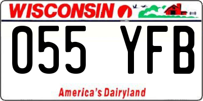 WI license plate 055YFB