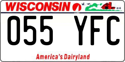 WI license plate 055YFC