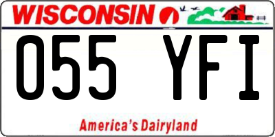 WI license plate 055YFI