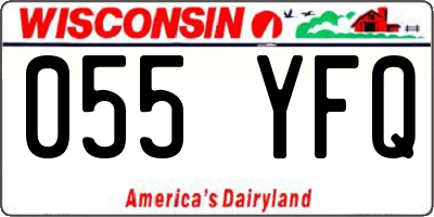 WI license plate 055YFQ