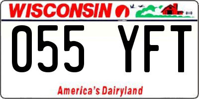 WI license plate 055YFT