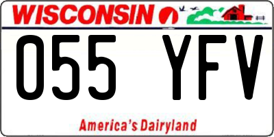 WI license plate 055YFV