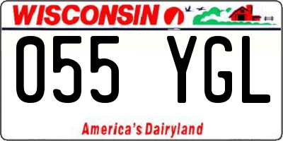 WI license plate 055YGL