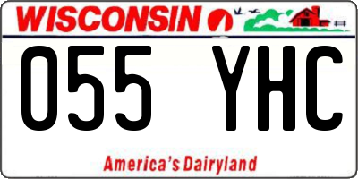 WI license plate 055YHC