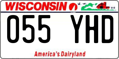 WI license plate 055YHD
