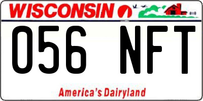 WI license plate 056NFT