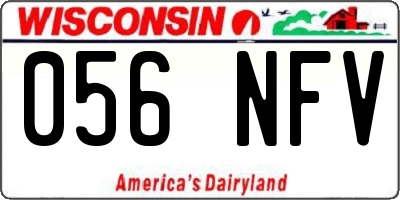 WI license plate 056NFV