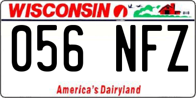 WI license plate 056NFZ