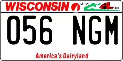 WI license plate 056NGM