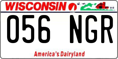 WI license plate 056NGR