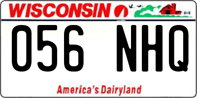 WI license plate 056NHQ