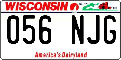 WI license plate 056NJG