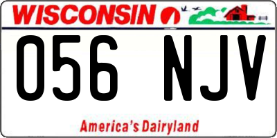 WI license plate 056NJV