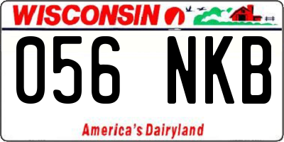WI license plate 056NKB