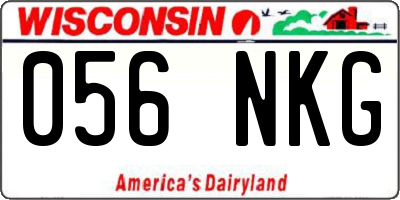 WI license plate 056NKG