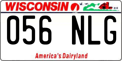 WI license plate 056NLG