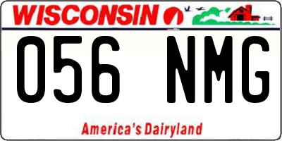WI license plate 056NMG