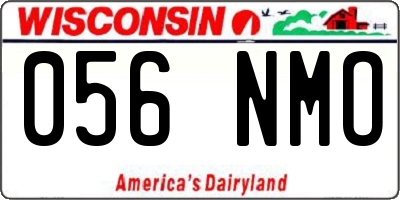 WI license plate 056NMO