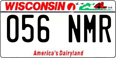 WI license plate 056NMR