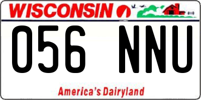 WI license plate 056NNU