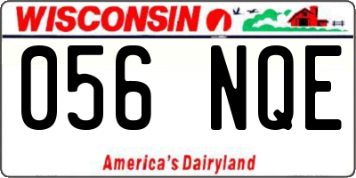 WI license plate 056NQE