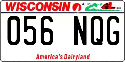 WI license plate 056NQG