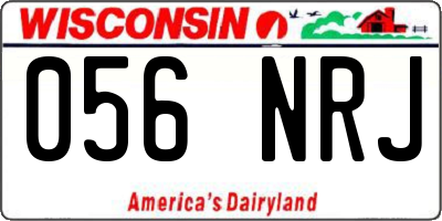 WI license plate 056NRJ