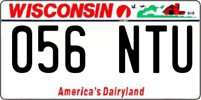 WI license plate 056NTU
