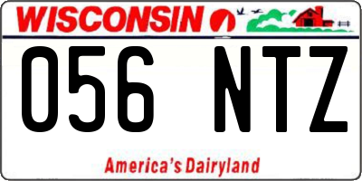 WI license plate 056NTZ